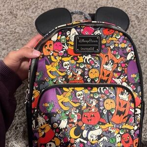 Loungefly Disney Parks Halloween Kids Backpack - Multicolor